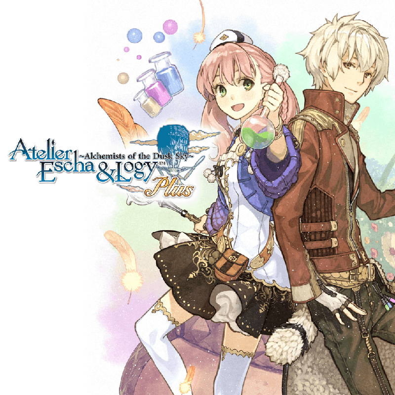 Atelier Escha & Logy Plus: Alchemists of the Dusk Sky box art for Playstation Vita